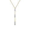 Gabriel 14K Yellow Gold Graduated Diamond Station Drop Y Necklace