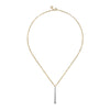 Gabriel 14K White and Yellow Gold Diamond Vertical Bar Link Necklace