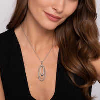 Gabriel & Co. Sterling Silver and 14K Yellow Gold Rope Circle Necklace
