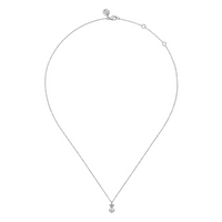Gabriel & Co. Sterling Silver Diamond Bujukan Pearl Pendant Necklace - NAGI