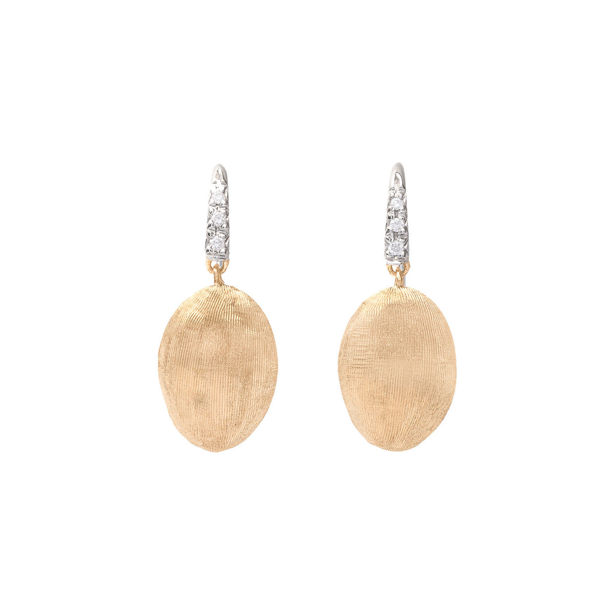 Marco Bicego 18K Yellow Gold Siviglia Diamond Drop Earrings