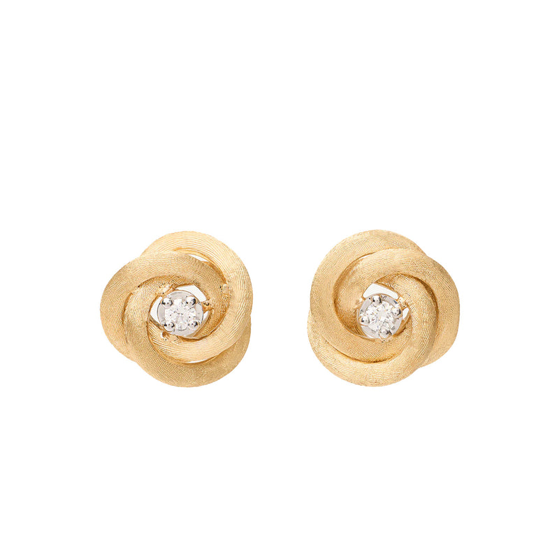 Pre-Owned Marco Bicego 18K Yellow Floral Stud Earrings