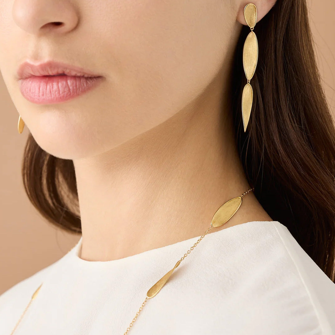 Marco Bicego 18K Yellow Gold Triple Drop Earrings