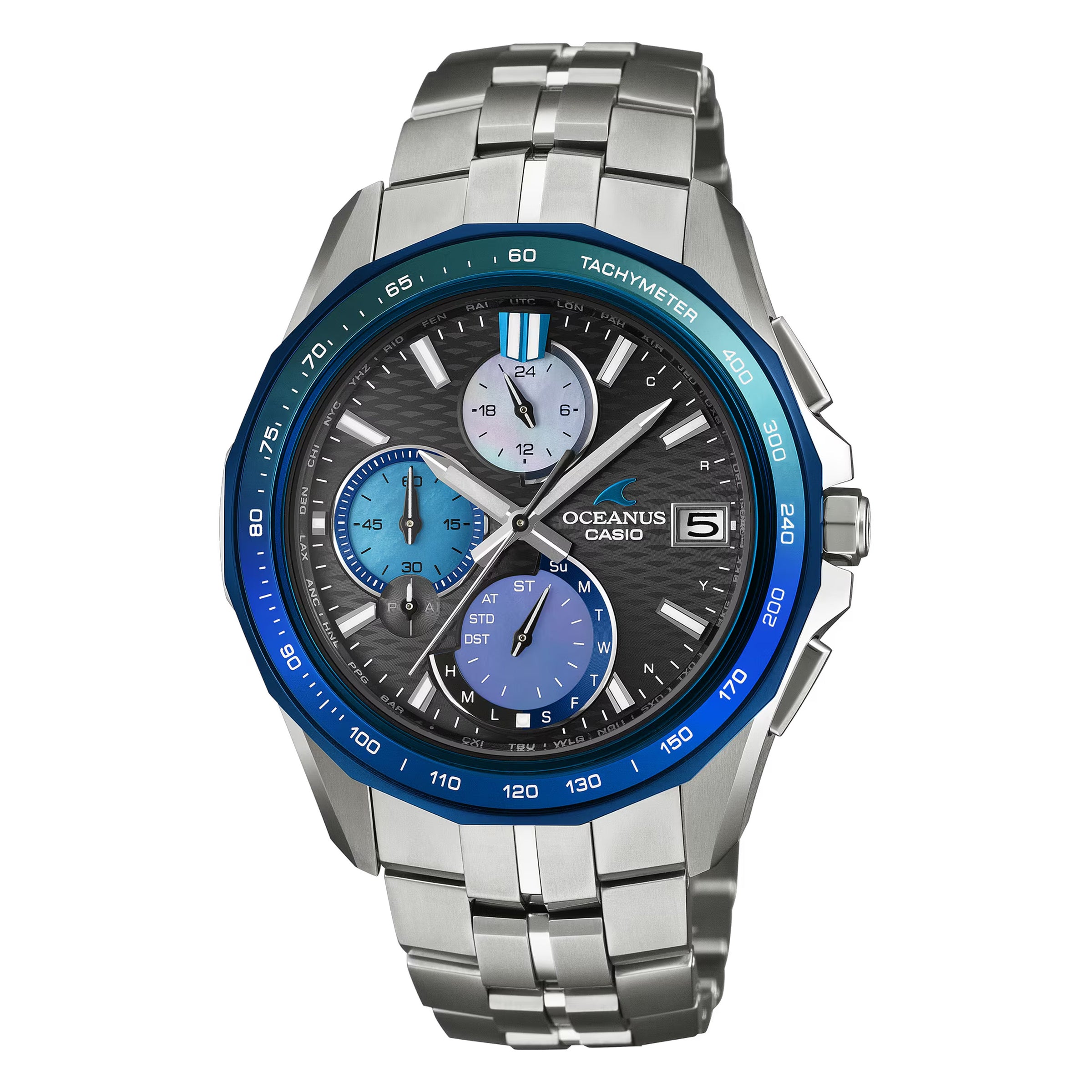Casio Oceanus Manta S7000 Series Ocean Blue in Awa Indigo Edition Watch