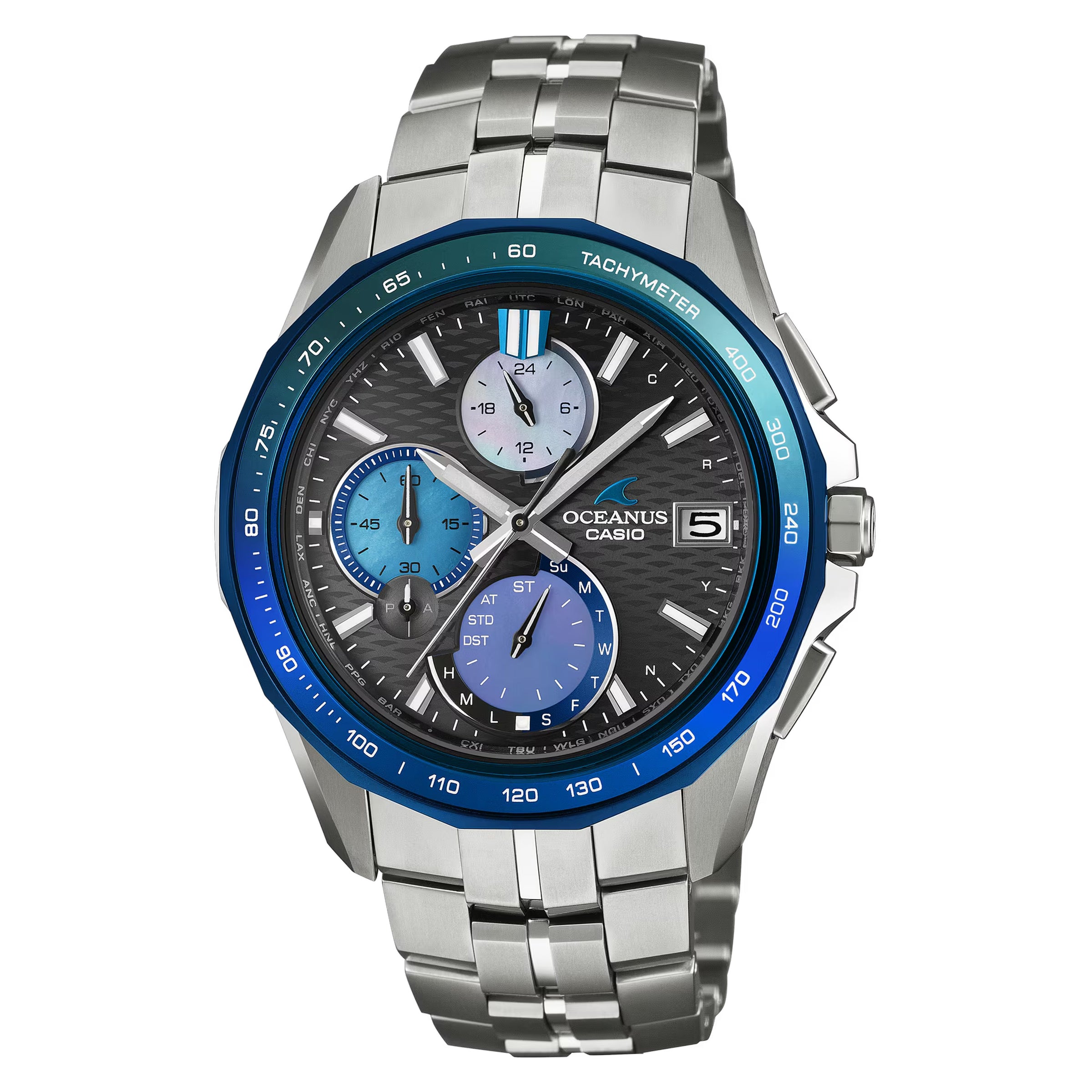 Casio Oceanus Manta S7000 Series Ocean Blue in Awa Indigo Watch - NAGI