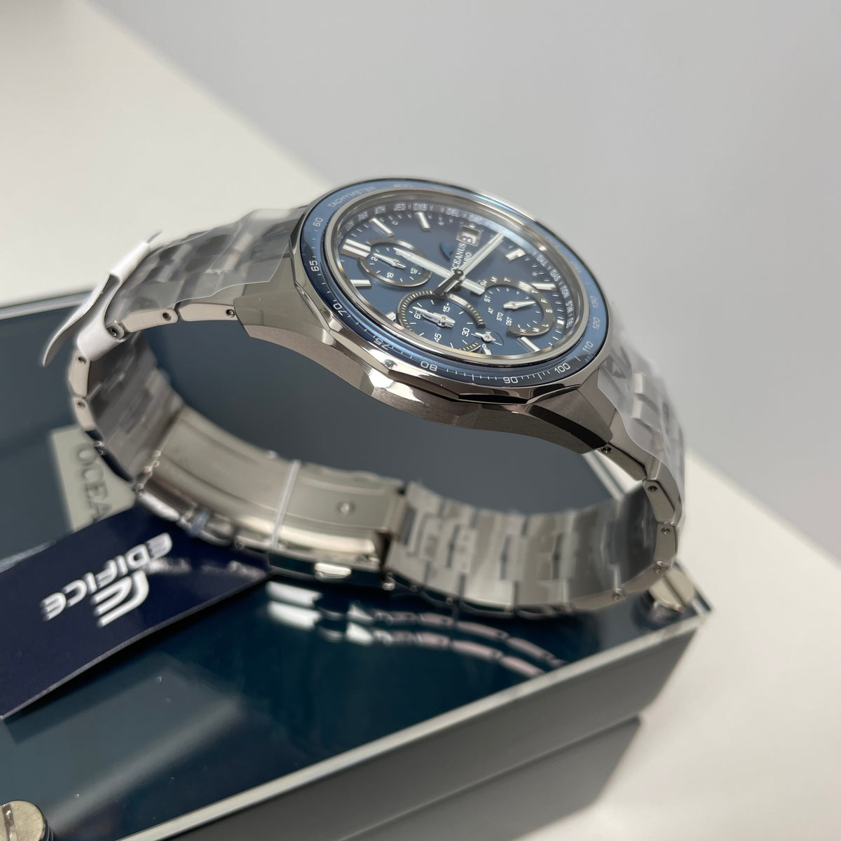 Casio Oceanus Sky Blue Titanium Bluetooth OCWS7000E-2A Watch