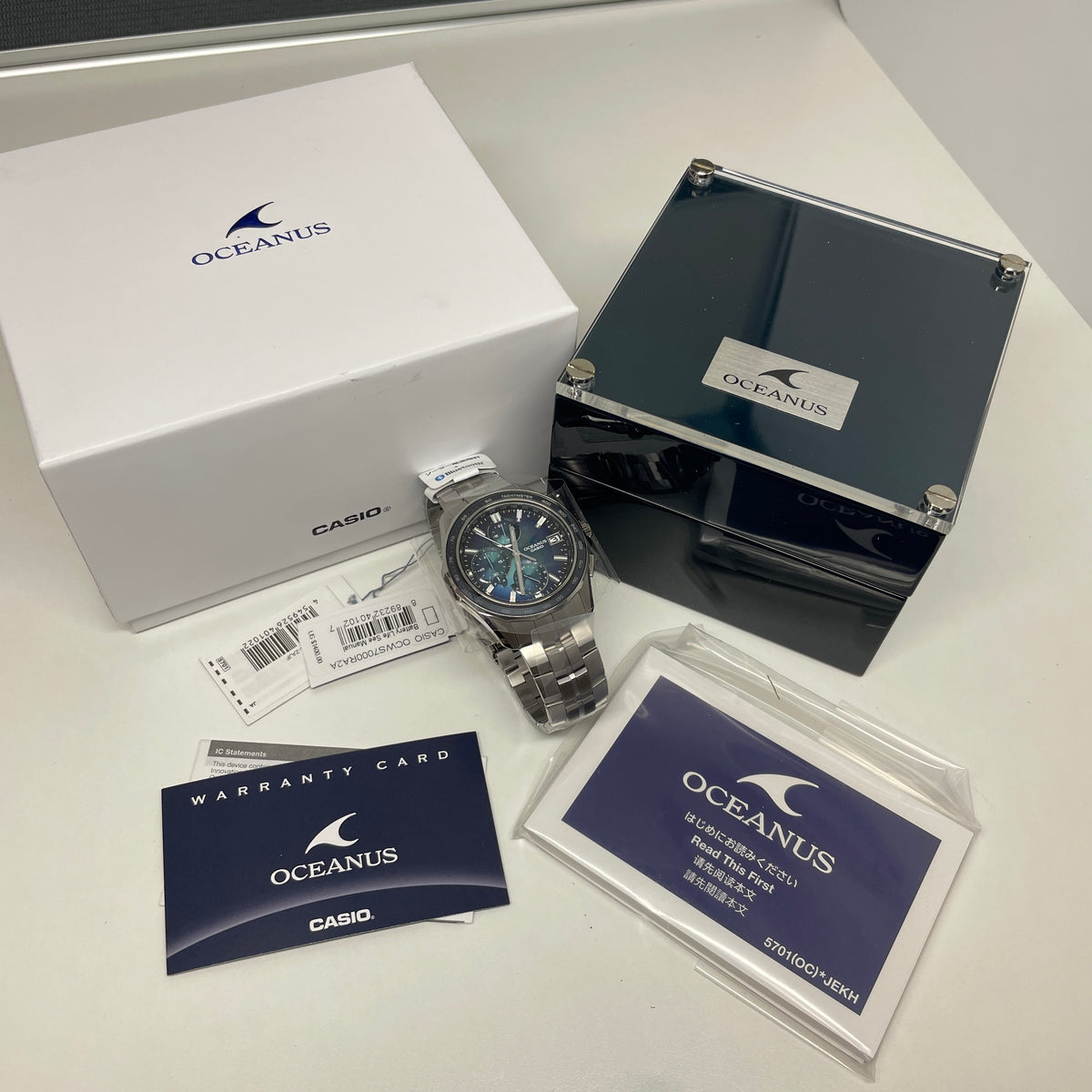 Casio Oceanus Retro Tone Blue Gradient Dial OCWS7000RA-2A Limited Watch