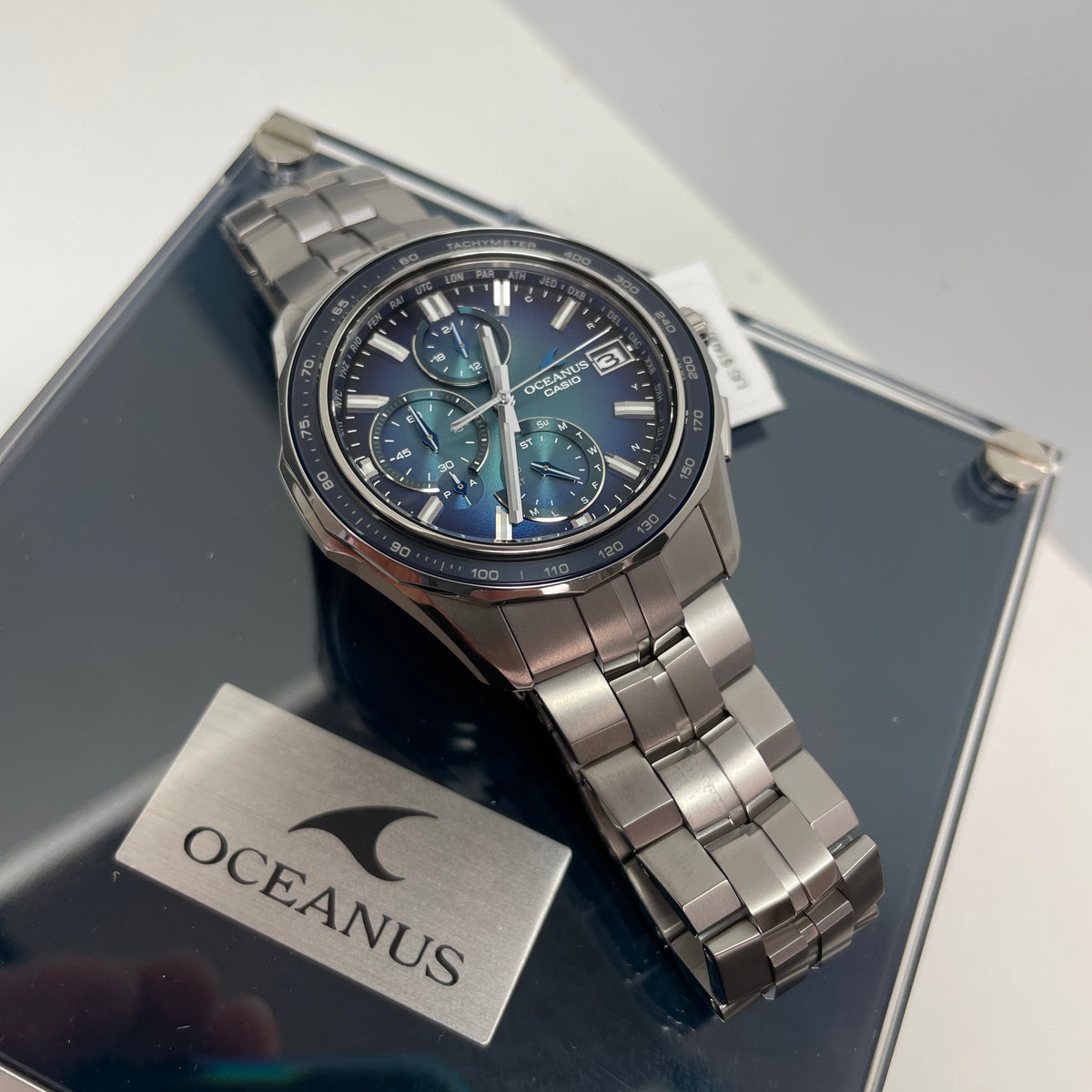 Casio Oceanus Retro Tone Blue Gradient Dial OCWS7000RA-2A Limited Watch