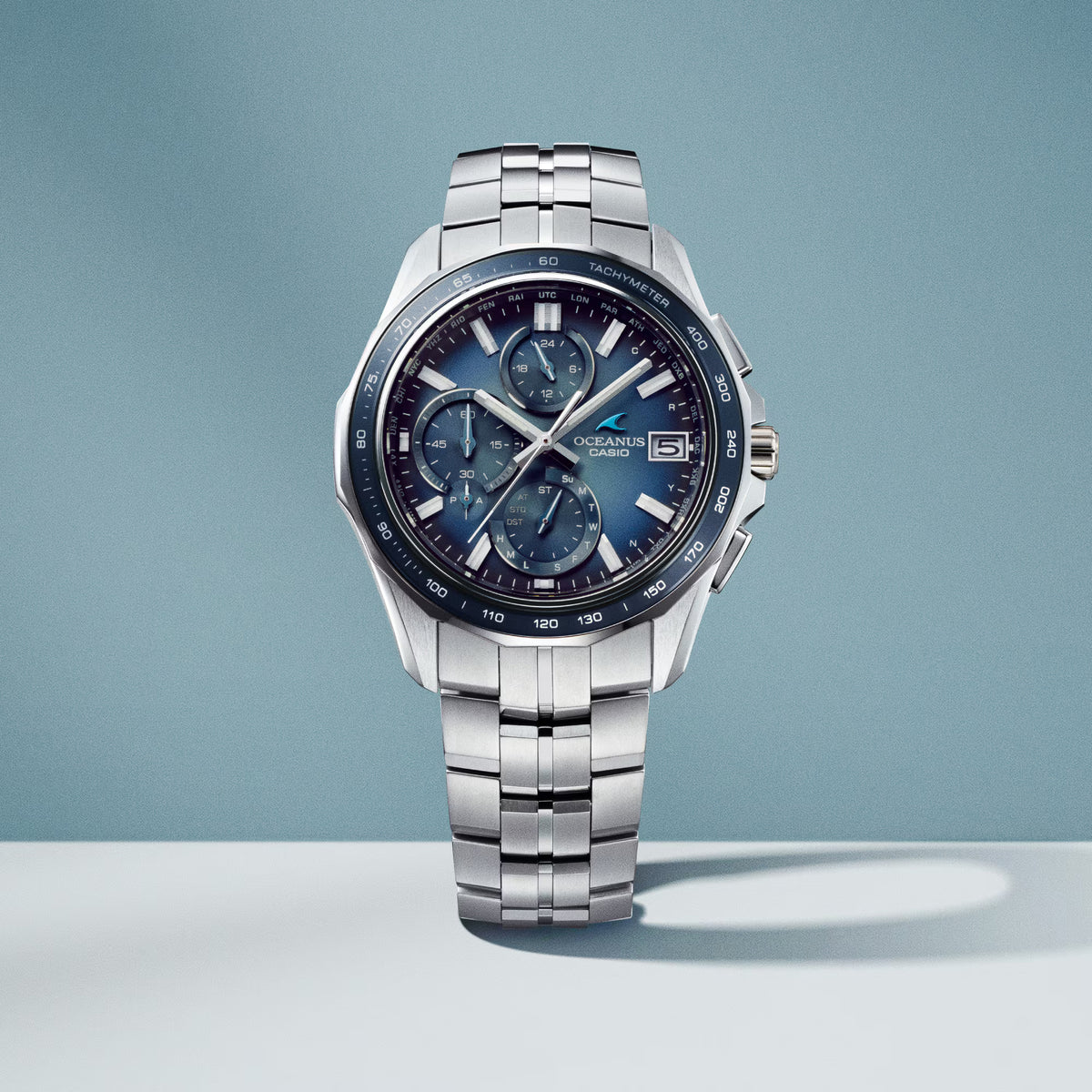 Casio Oceanus Retro Tone Blue Gradient Dial OCWS7000RA-2A Limited Watch