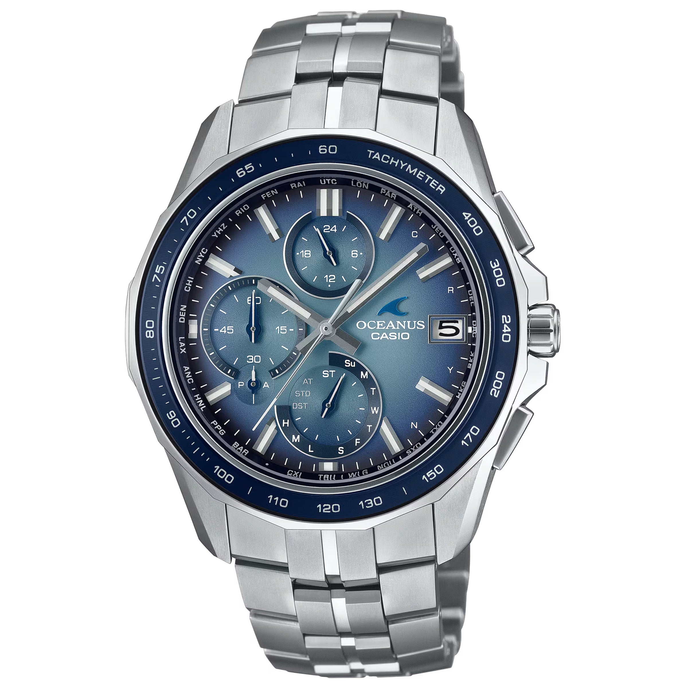 Casio Oceanus Retro Tone Blue Gradient Dial OCWS7000RA-2A Limited Watch