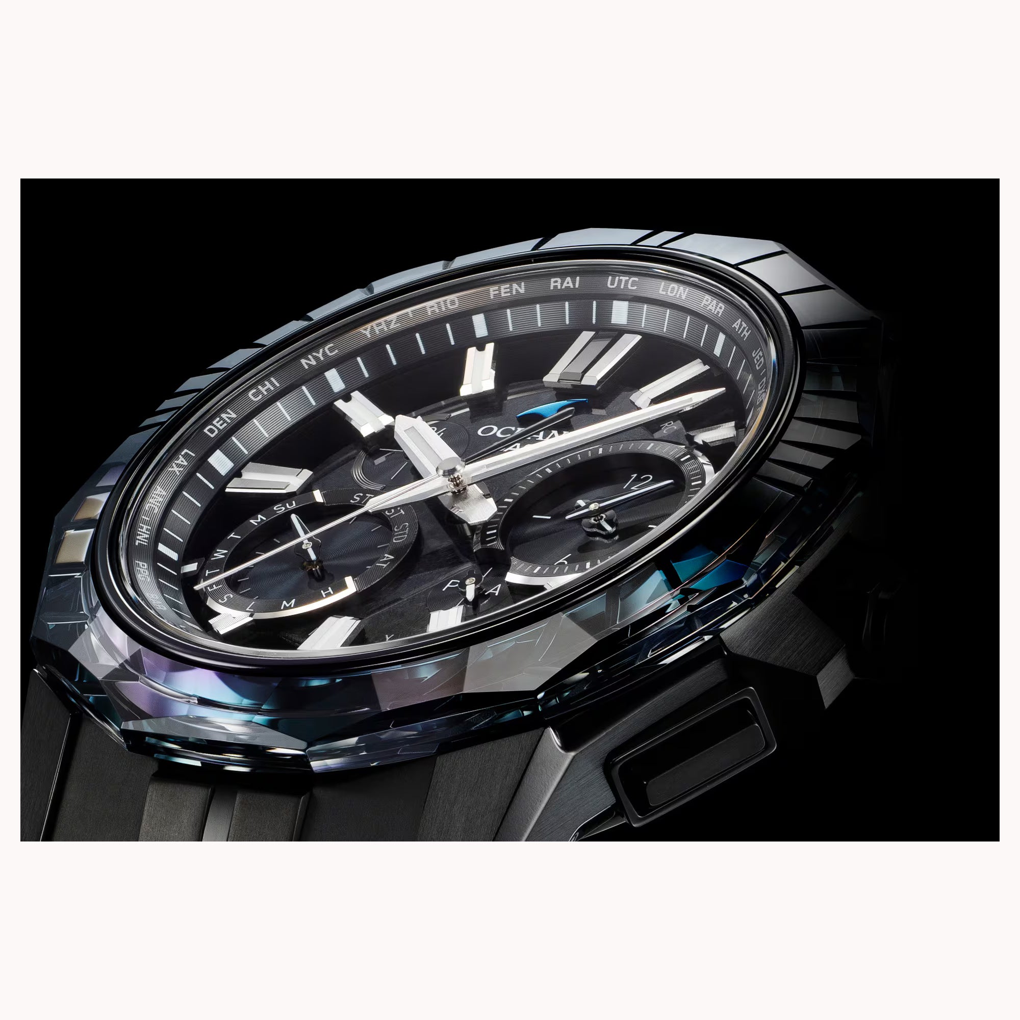 Casio Oceanus "Calm Night" Limited Edition Titanium 43mm Watch OCWSG1000CN1A