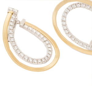 Marco Bicego 18K Yellow Gold Masai Drop Earrings with Diamonds