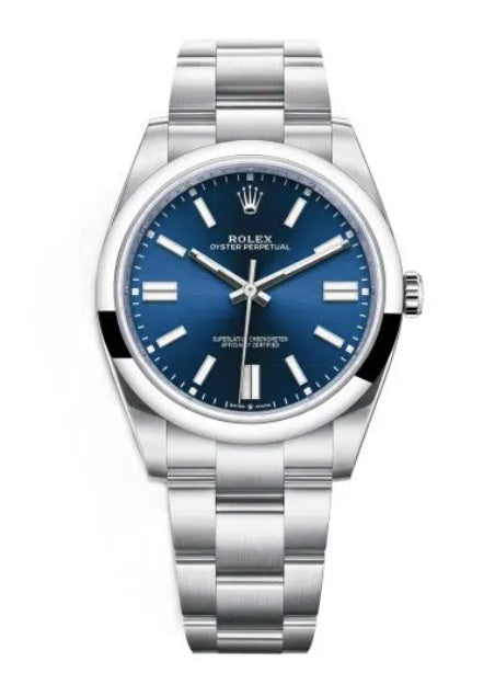 Pre-Owned Rolex Oyster Perpetual Blue Dial Automatic Watch
