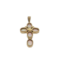 Pre-Owned 9K Yellow Gold Opal and Pearl Pendant