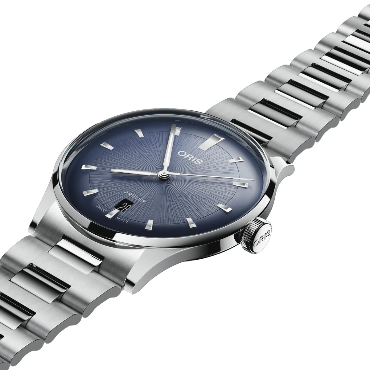 Oris Artelier Date 38MM Blue Dial Automatic Watch Image 1
