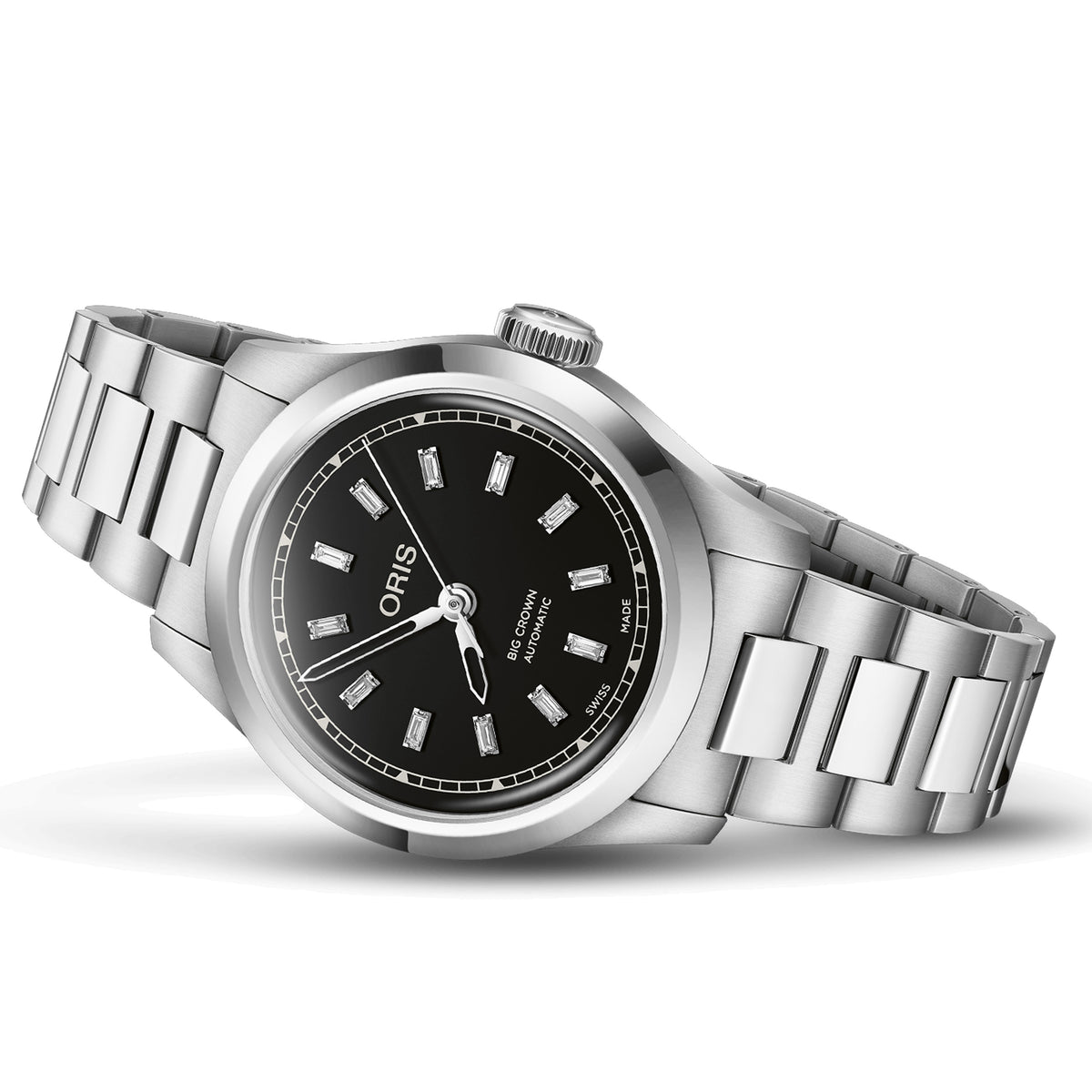 Oris Big Crown Diamonds 34MM Black Dial Watch Image 1