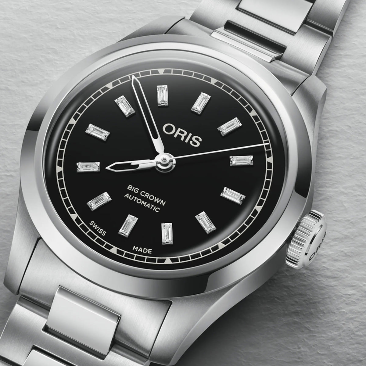 Oris Big Crown Diamonds 34MM Black Dial Watch Image 2