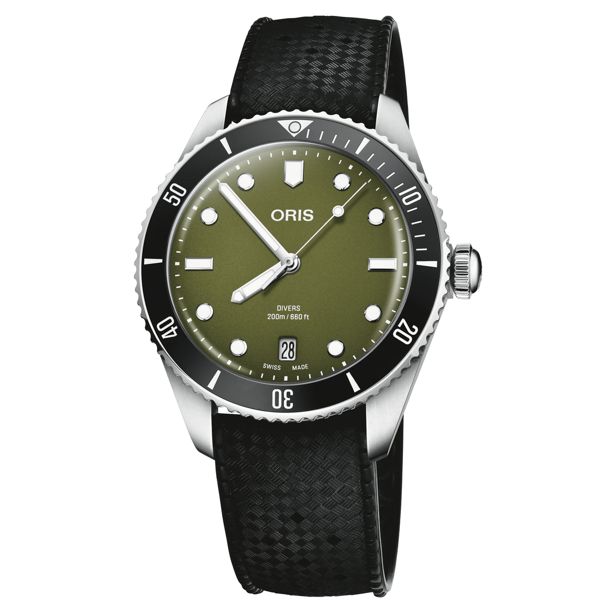 Oris Operation Divers Date 39MM Green Dial Automatic Watch Image 1
