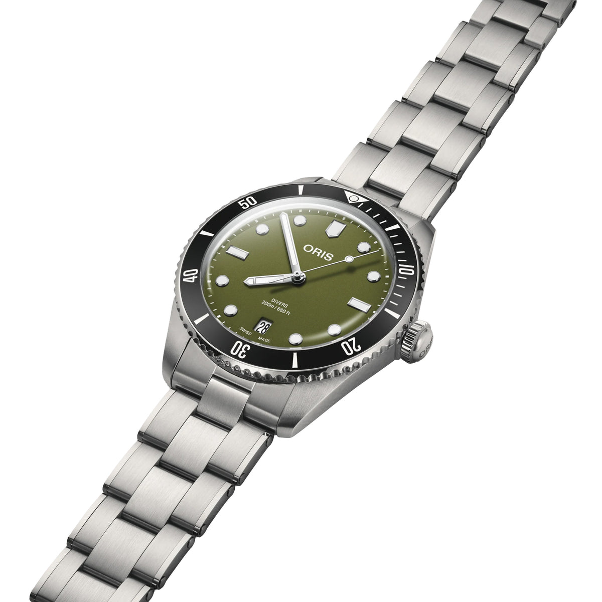 Oris Operation Divers Date 39MM Green Dial Automatic Watch Image 3