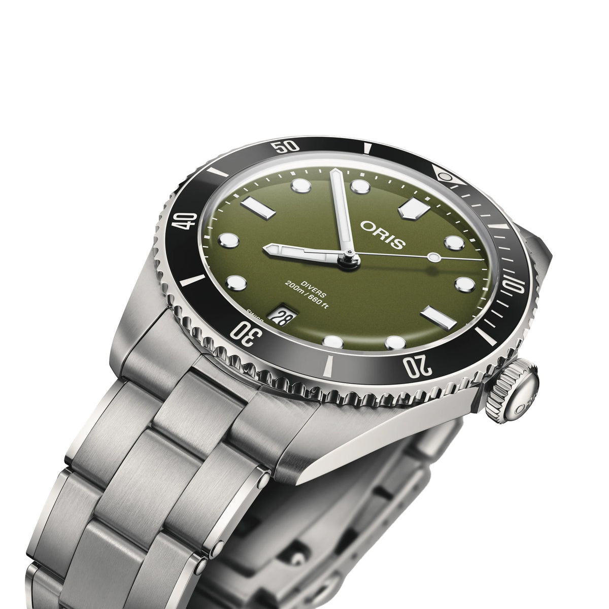 Oris Operation Divers Date 39MM Green Dial Automatic Watch Image 4