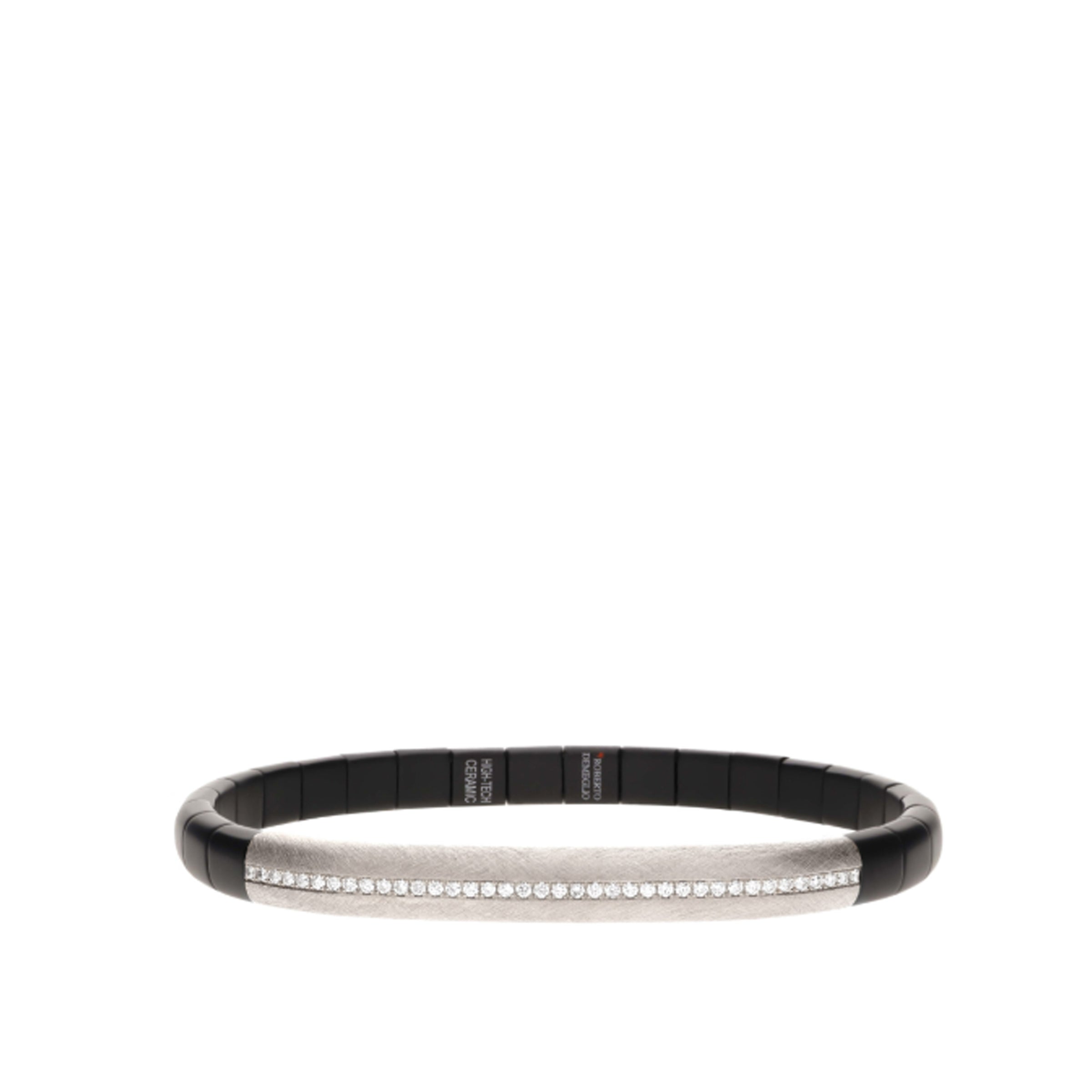 Mens Roberto Demegilo 18k Black Cermaic Bracelet
