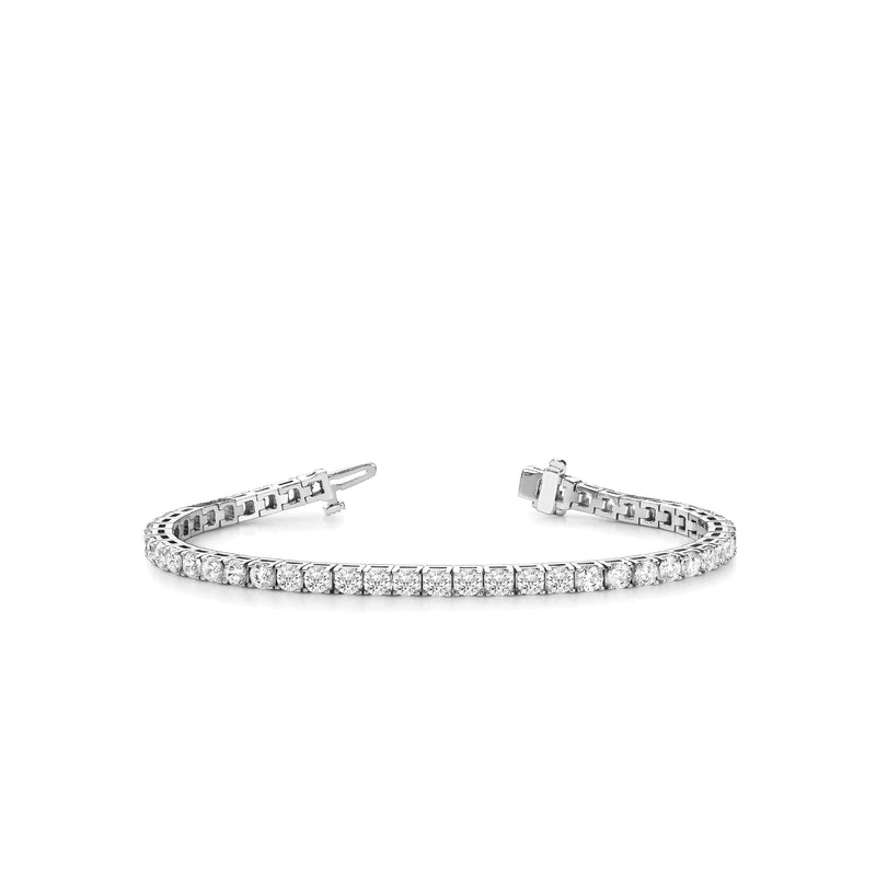 Platinum 7.00 Carats Diamond Tennis Bracelet