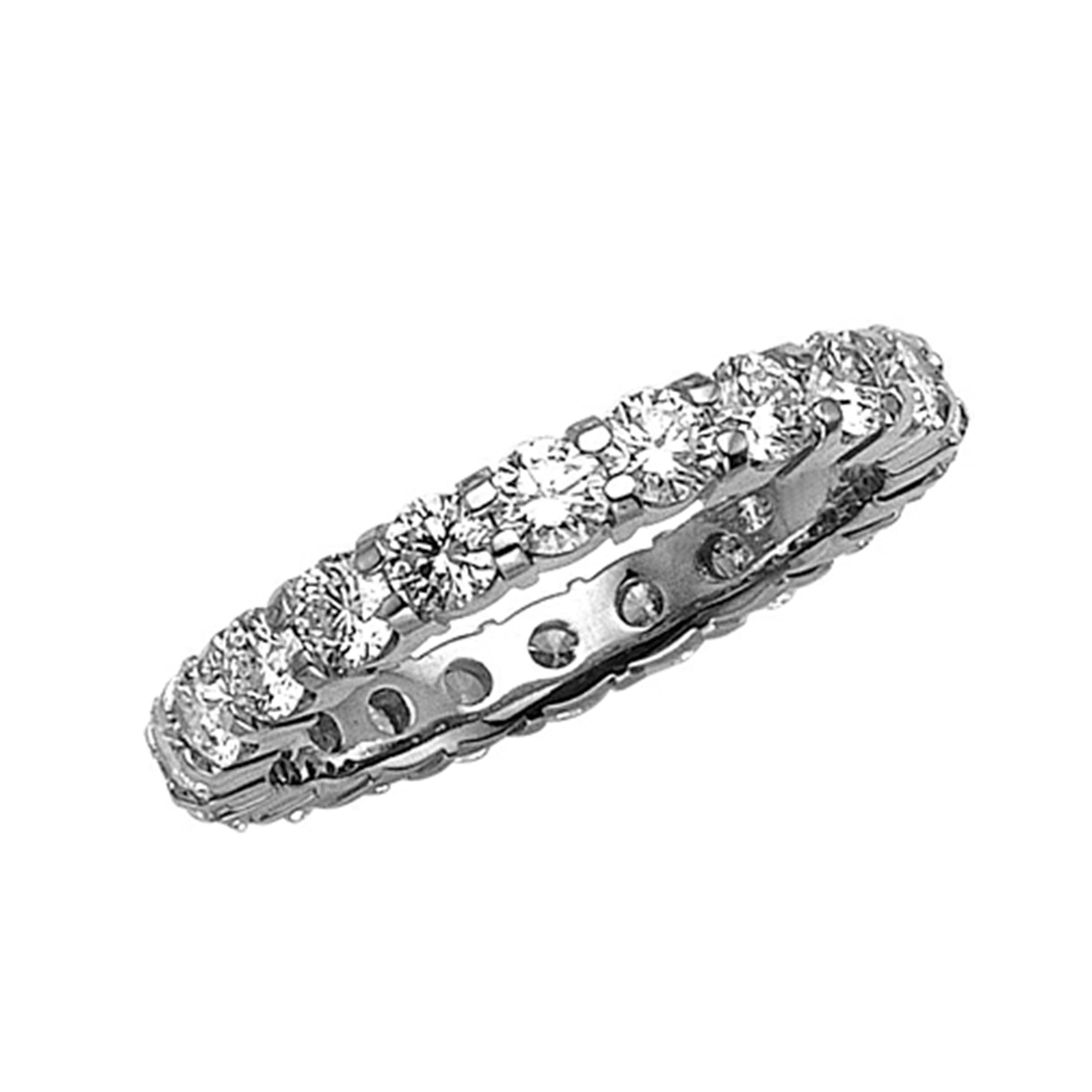 Platinum Eternity Round Diamond Band, 2.40 Carats