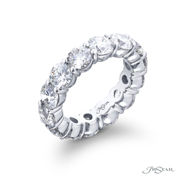 Platinum Eternity Round Diamond Band 6.72 Carats img1