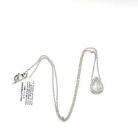 Platinum Pear Shaped Rose-Cut Slided Diamond Necklace img4