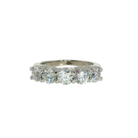 Pre-Owned 14K White Gold 5-Stone Diamond Band