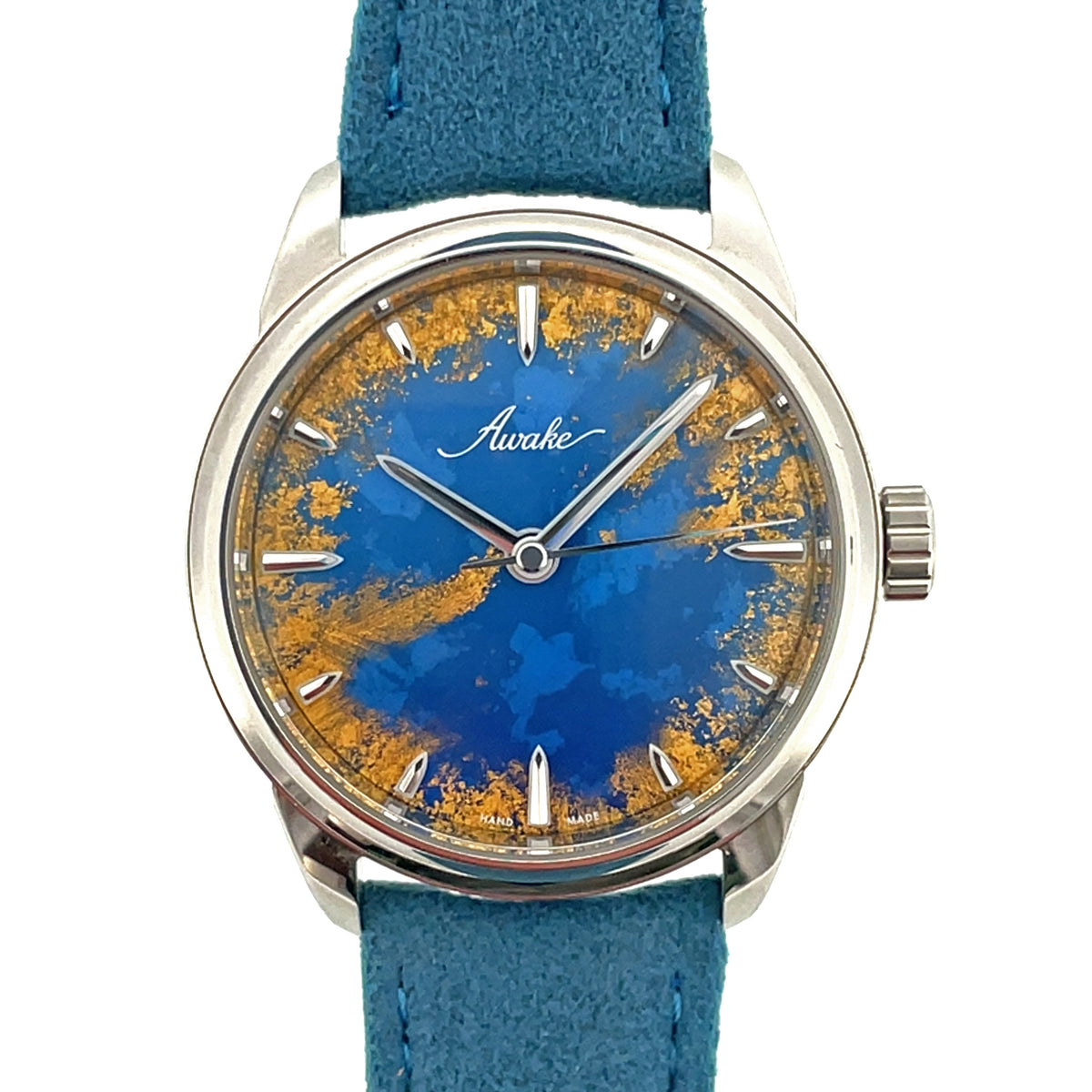 Pre-Owned Awake Son Mai Frosted Leaf Royal Blue Watch 38mm Limited