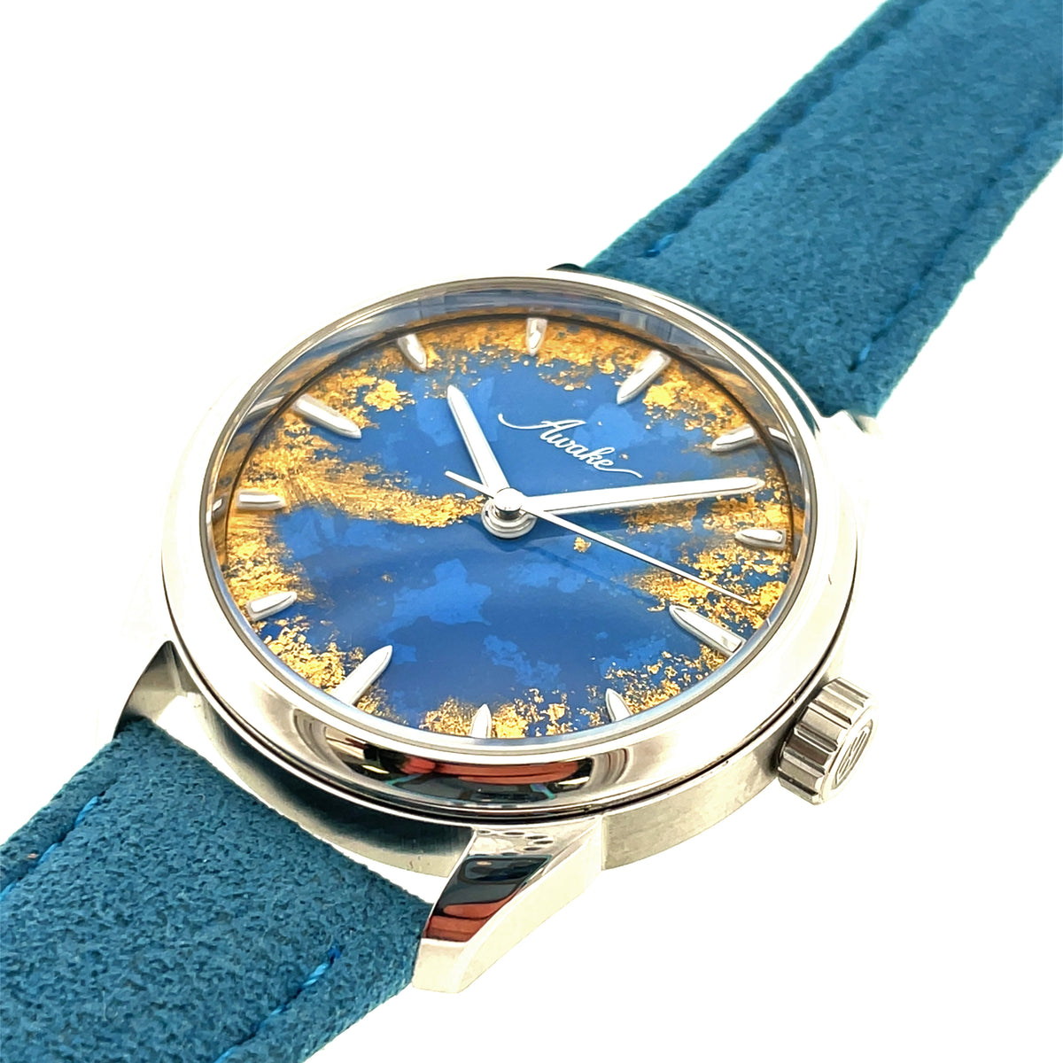 Pre-Owned Awake Son Mai Frosted Leaf Royal Blue Watch 38mm Limited Image 1
