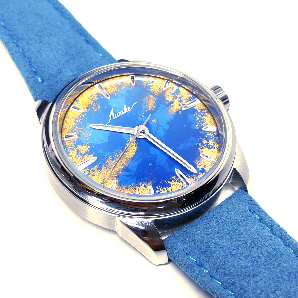 Pre-Owned Awake Son Mai Frosted Leaf Royal Blue Watch 38mm Limited Image 4