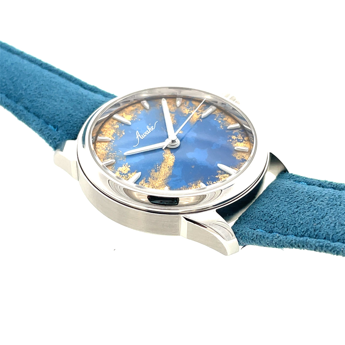 Pre-Owned Awake Son Mai Frosted Leaf Royal Blue Watch 38mm Limited Image 7