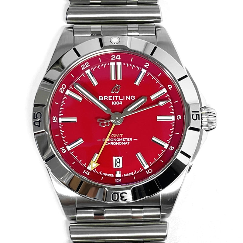 Pre-Owned Breitling Chronomat GMT 40mm NFL San Francisco 49ers Red A32398