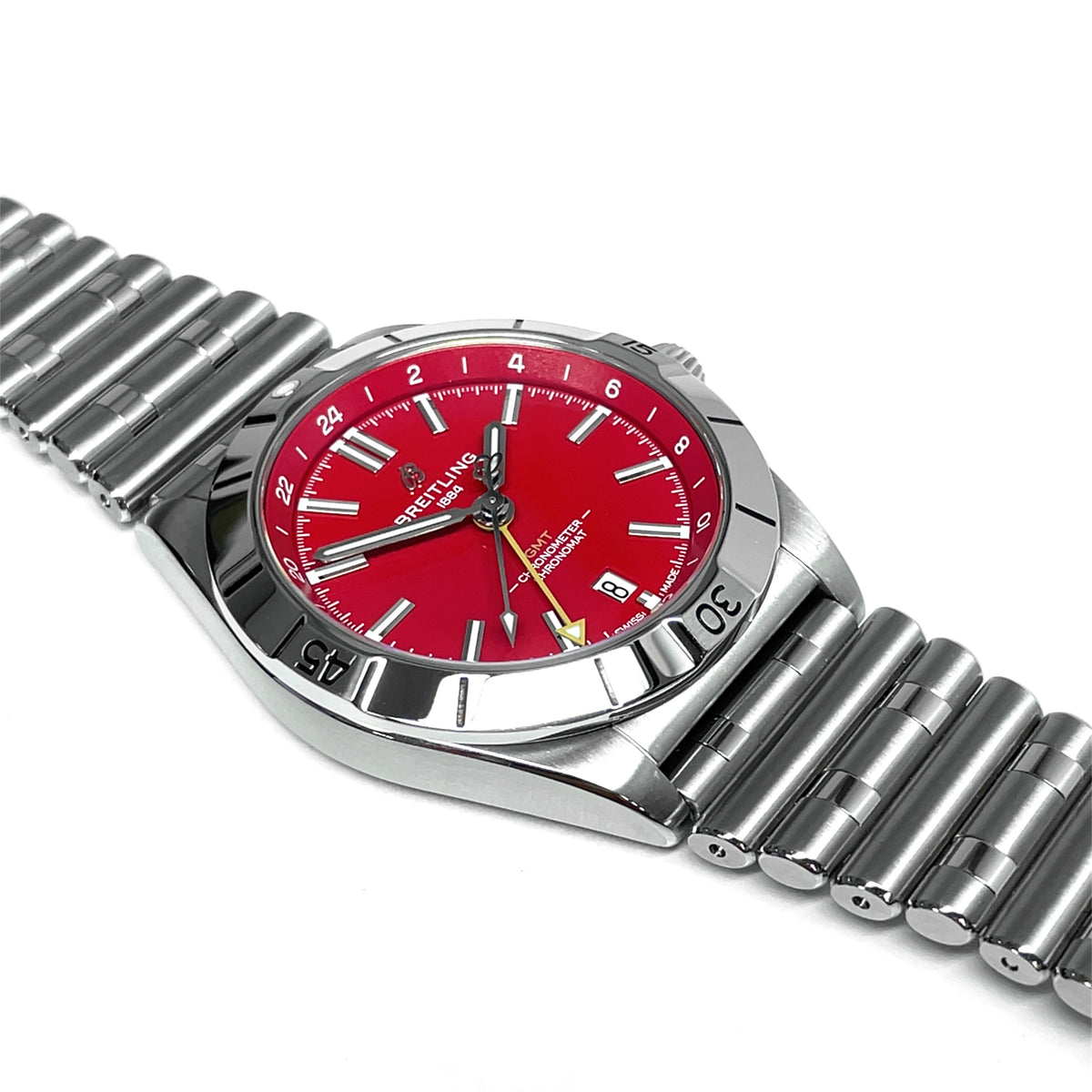 Pre-Owned Breitling Chronomat GMT 40mm NFL San Francisco 49ers Red A32398 img2