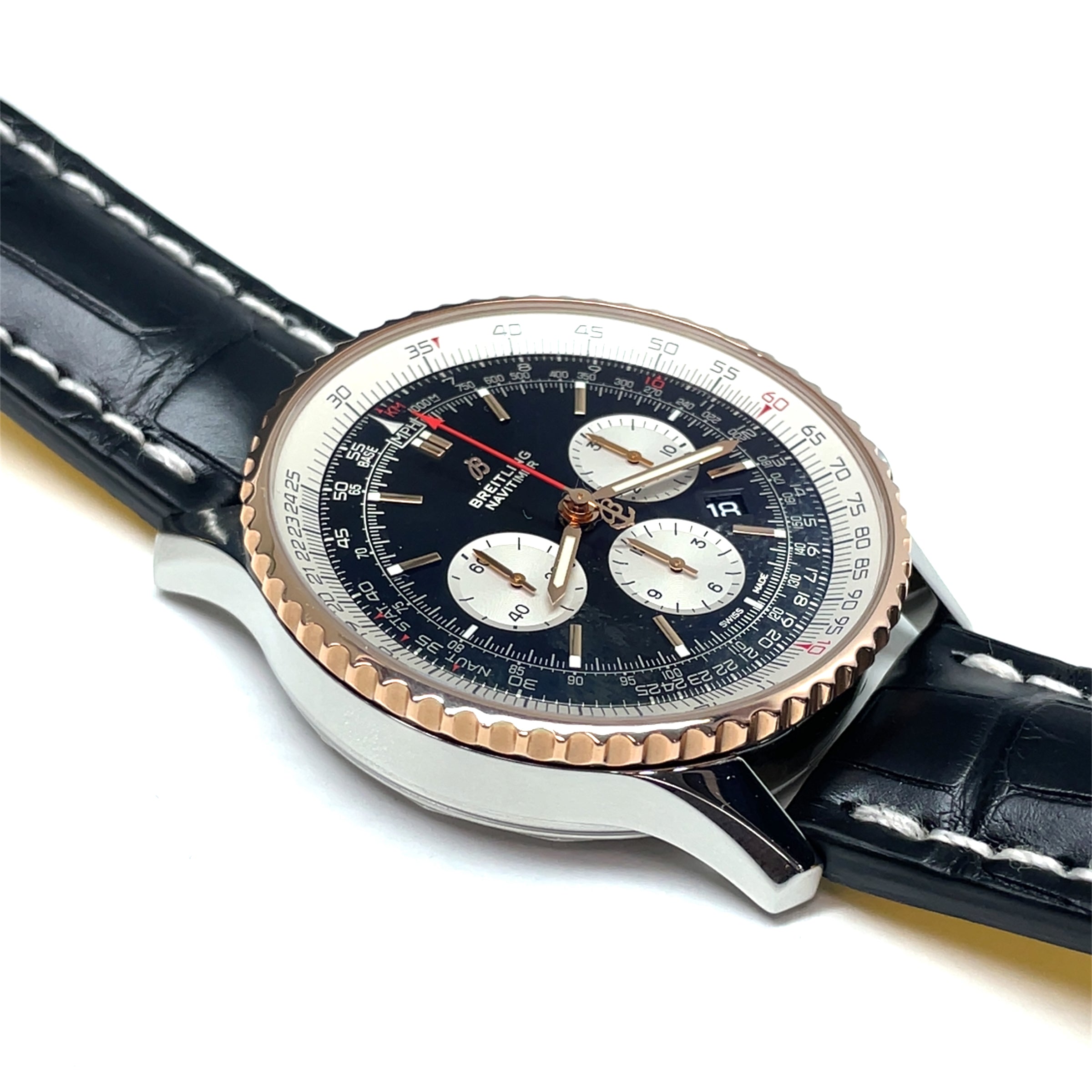 Pre-Owned Breitling Navitimer 46mm Black Chronograph img5