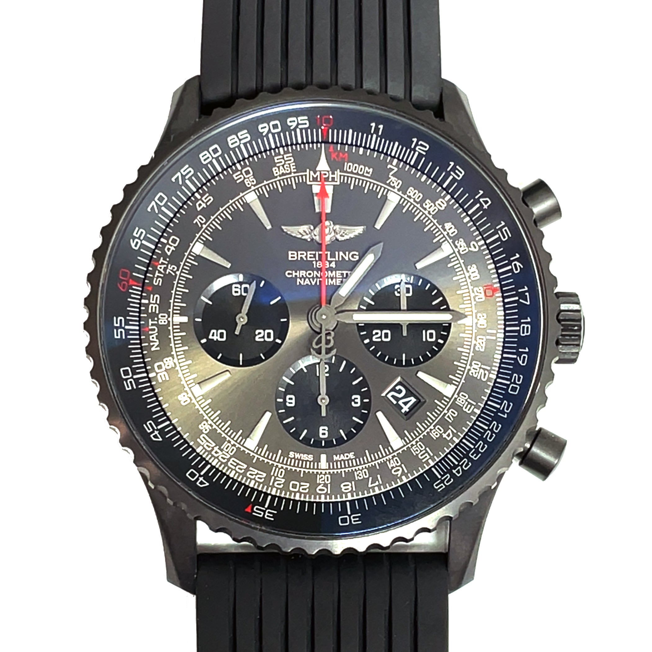 Pre-Owned Breitling Navitimer Automatic Blacksteel Limited Edition img1