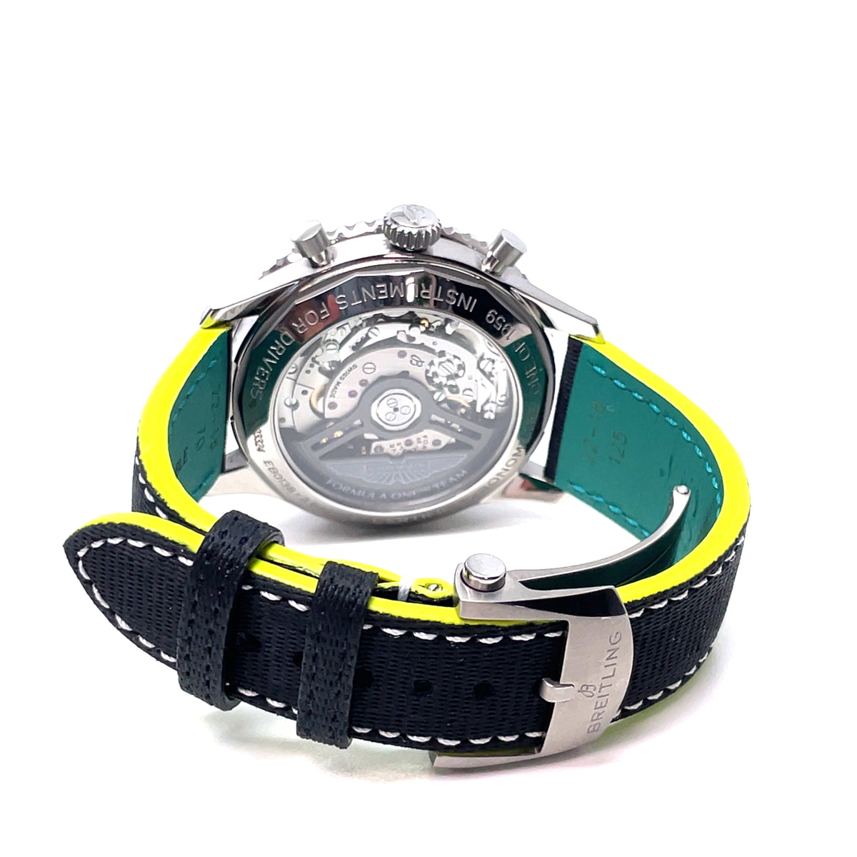Pre-Owned Breitling Navitimer B01 Chronograph 43mm Aston Martin Aramco Formula One EB0138 Image 9