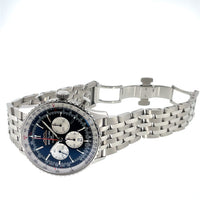 Pre-Owned Breitling Navitimer Chrono B01 46mm Reverse Panda Black Dial Watch AB0137 Image 4