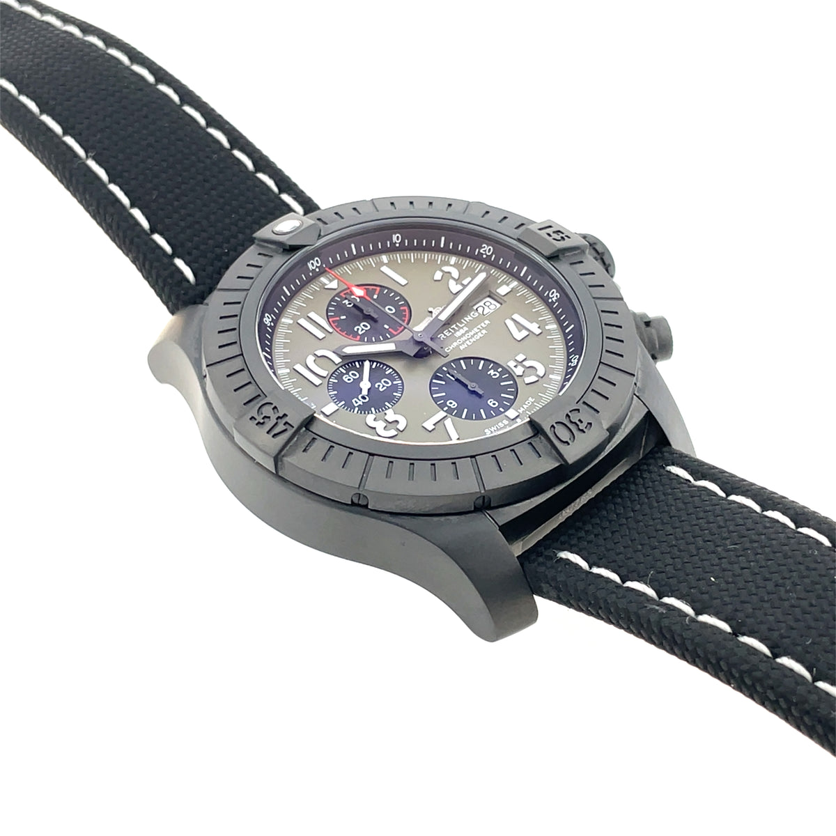 Pre-Owned Breitling Super Avenger 48mm Green Dial Night Mission V133751A1L1X1 Image 8