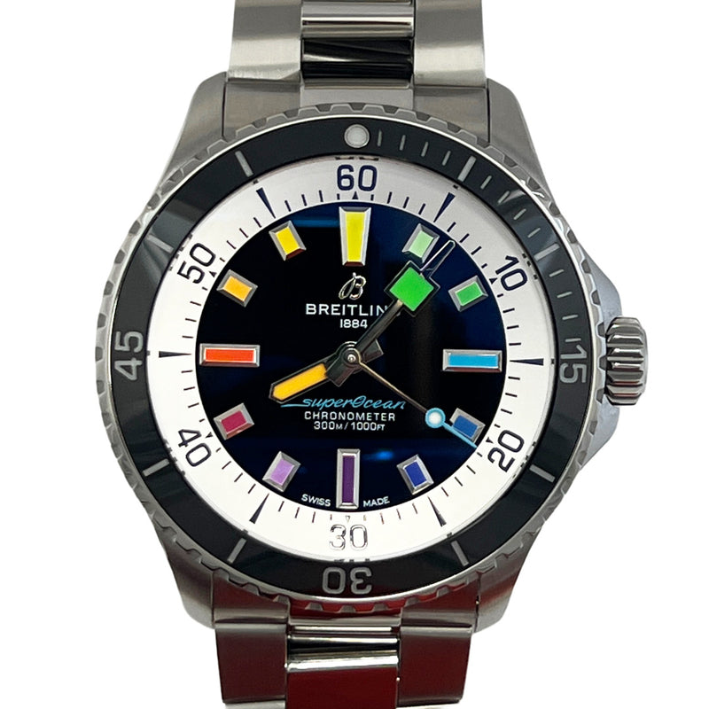 Pre-Owned Breitling Superocean 42mm Automatic Rainbow Accent Dial Watch
