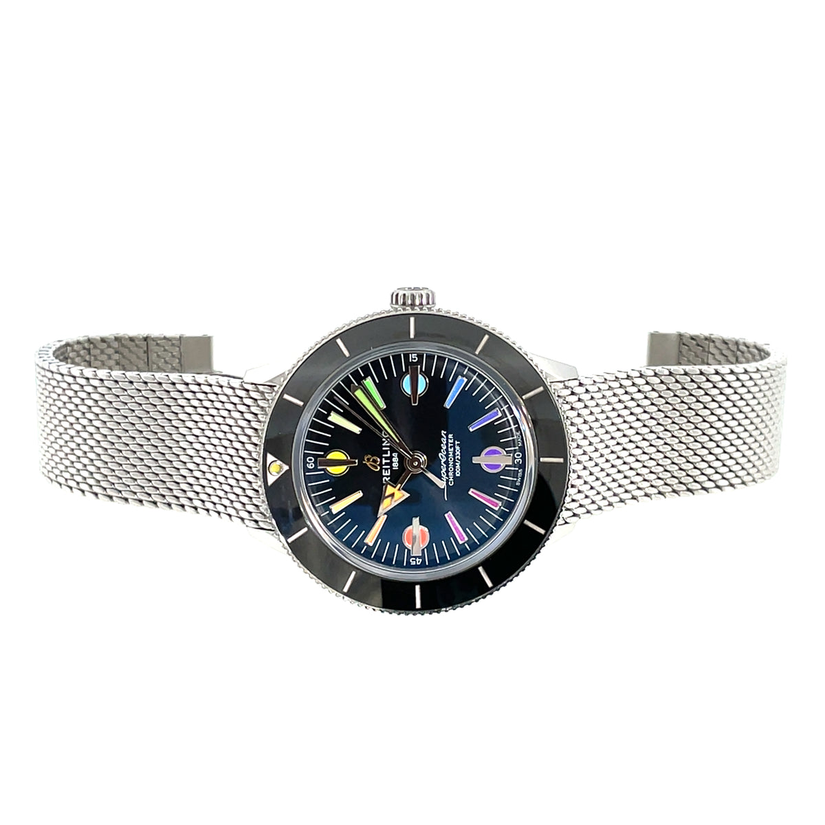 Pre-Owned Breitling Superocean Heritage '57  Special Edition Rainbow Dial Watch A103701A1B1A1 Image 3