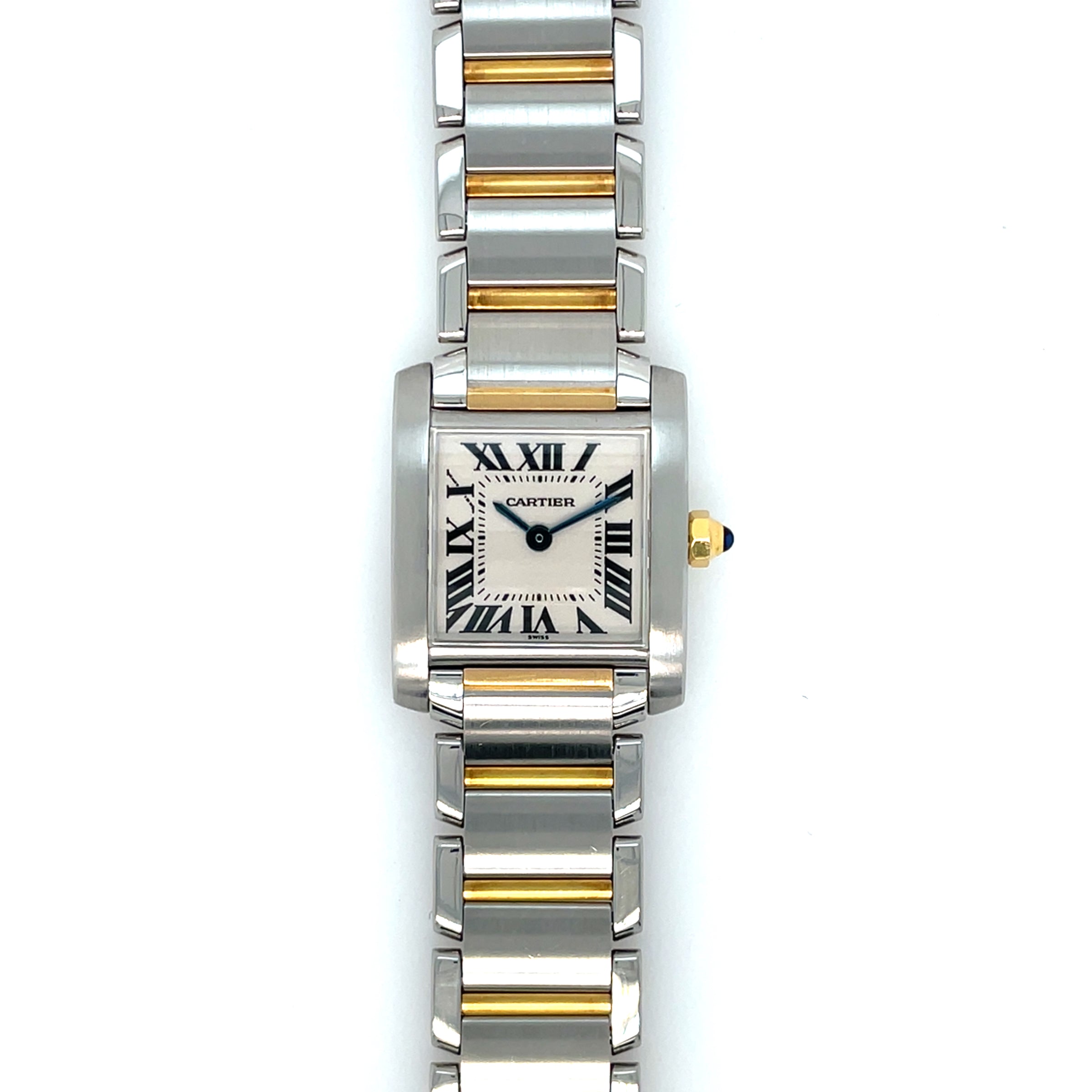 Pre-Owned Cartier Tank Francaise Small Steel Gold Two-Tone Watch img2