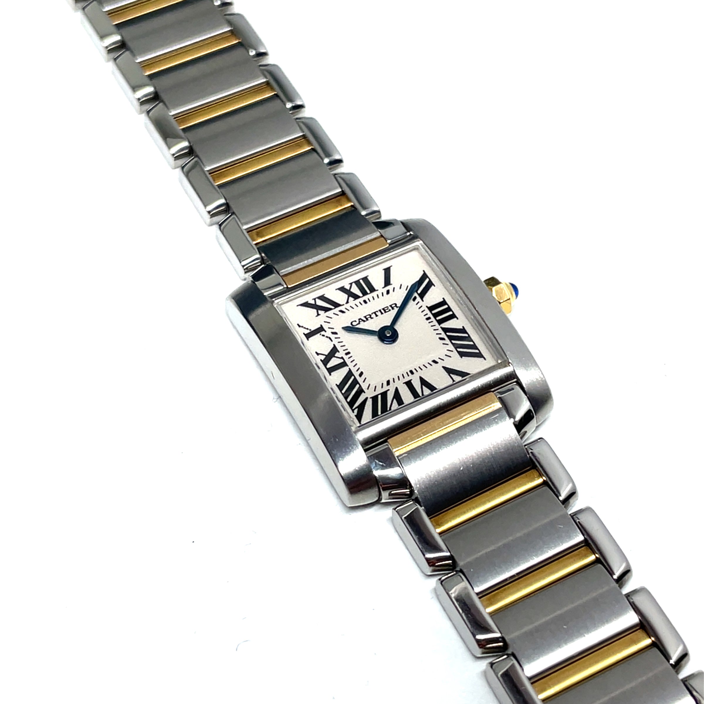 Pre-Owned Cartier Tank Francaise Small Steel Gold Two-Tone Watch img6