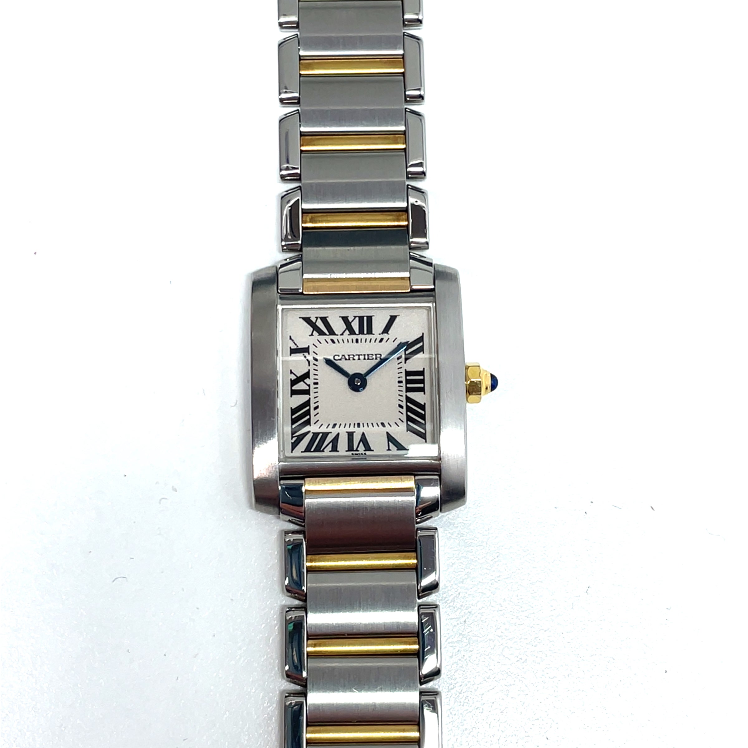 Pre-Owned Cartier Tank Francaise Small Steel Gold Two-Tone Watch img7