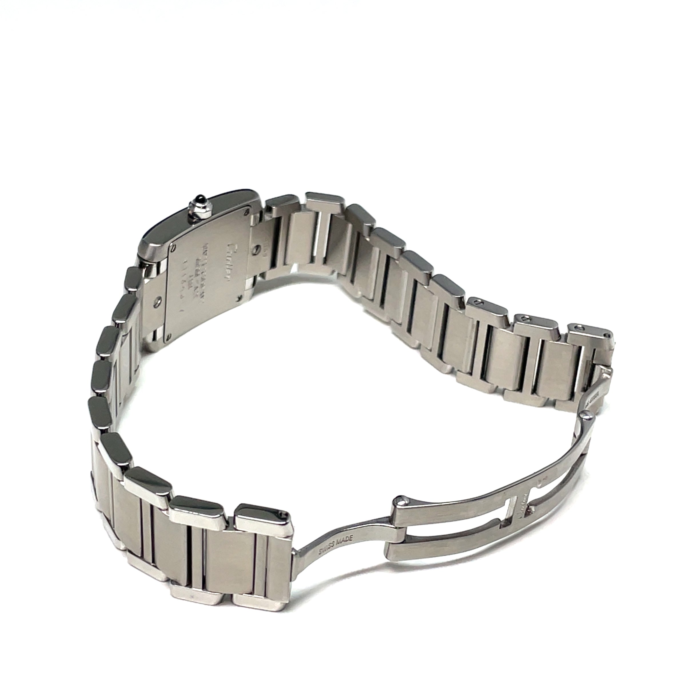 Pre-Owned Cartier Tank Francaise White Roman img7