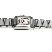 Pre-Owned Cartier Tank Francaise White Roman img8