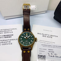 Pre-Owned IWC Spitfire Mission Accomplished Watch 46.2mm Green Bronze IW510506 img6