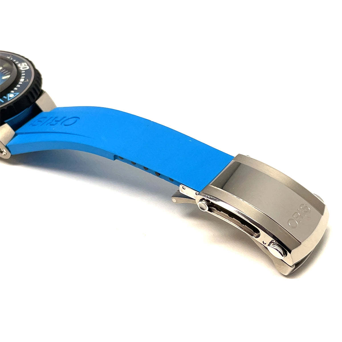 Pre-Owned Oris Aquis Pro 4000m 49.5mm Automatic Divers Titanium Blue Watch img7